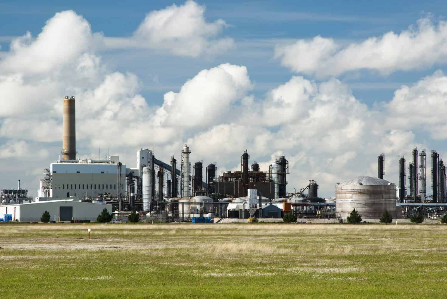 a refinery for producing chemical products