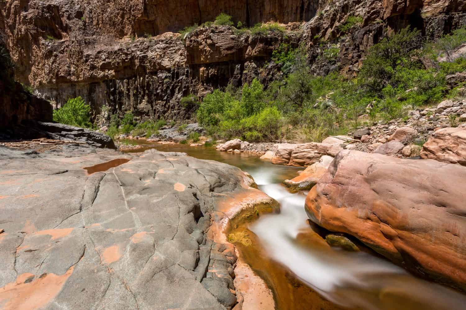 Cibecue Falls and Salt River landscapes in Arizona