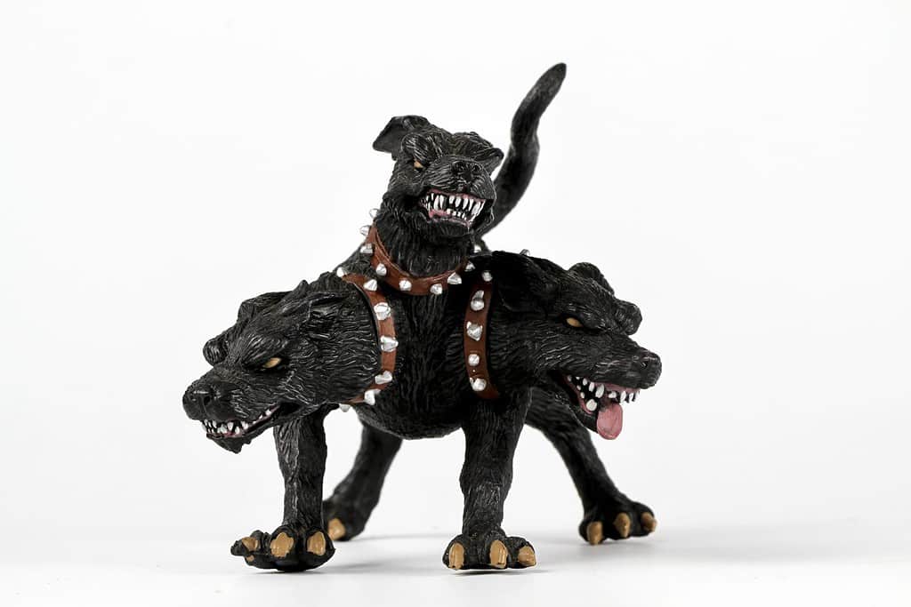 Cerberus often called the "hound of Hades", is a monstrous multi-headed dog