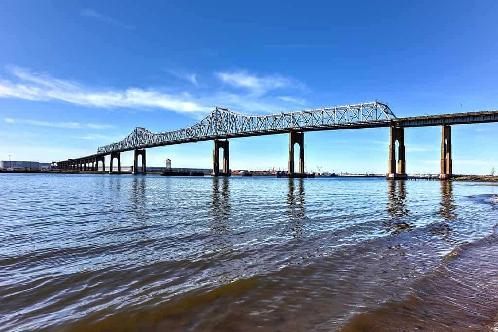 The Outerbridge Crossing is a cantilever bridge which spans the Arthur Kill. The "Outerbridge", as it is often known, connects Perth Amboy, New Jersey, with Staten Island, New York.