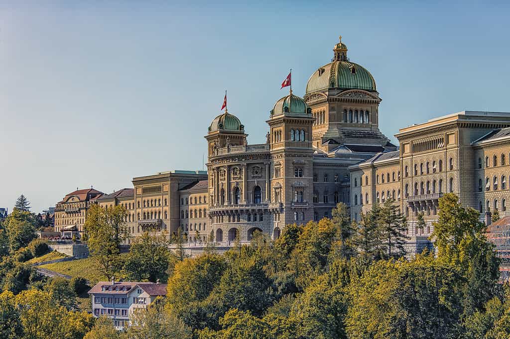 administration, architecture, assembly, bern, Berne, building, bundesplatz, canton, capital, city, cityscape, confederation, culture, day, destination, europe, european, exterior, facade, famous, Federal, federal palace, government, governmental, heritage