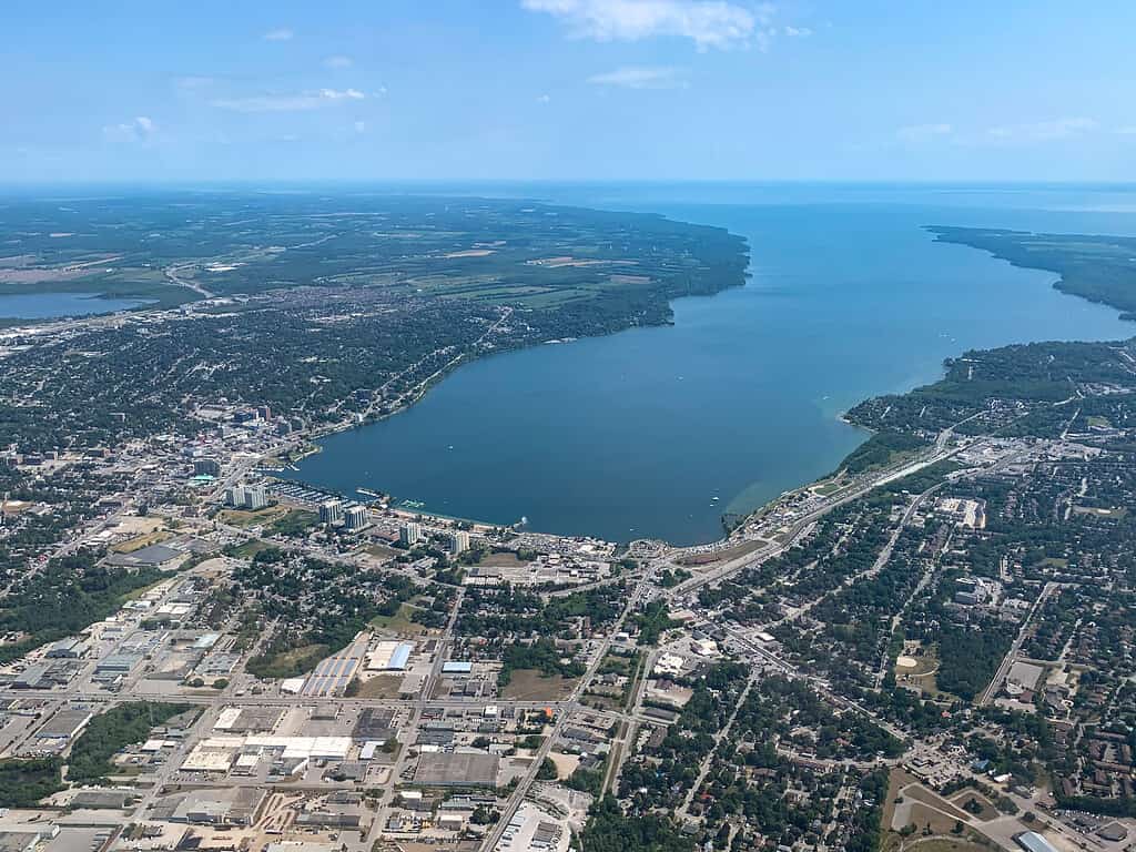 Barrie Ontario from the Air