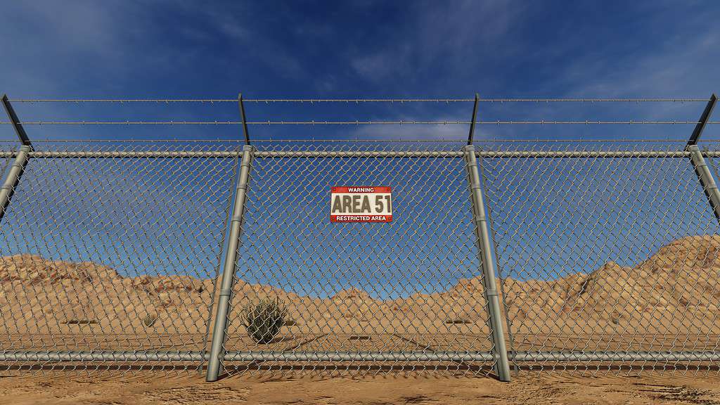 Sign of restricted area 51