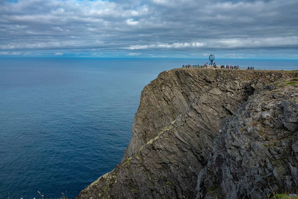 Nordkapp (North Cape), Troms of Finnmark, Norway. commonly referred to as the northernmost point of Europe