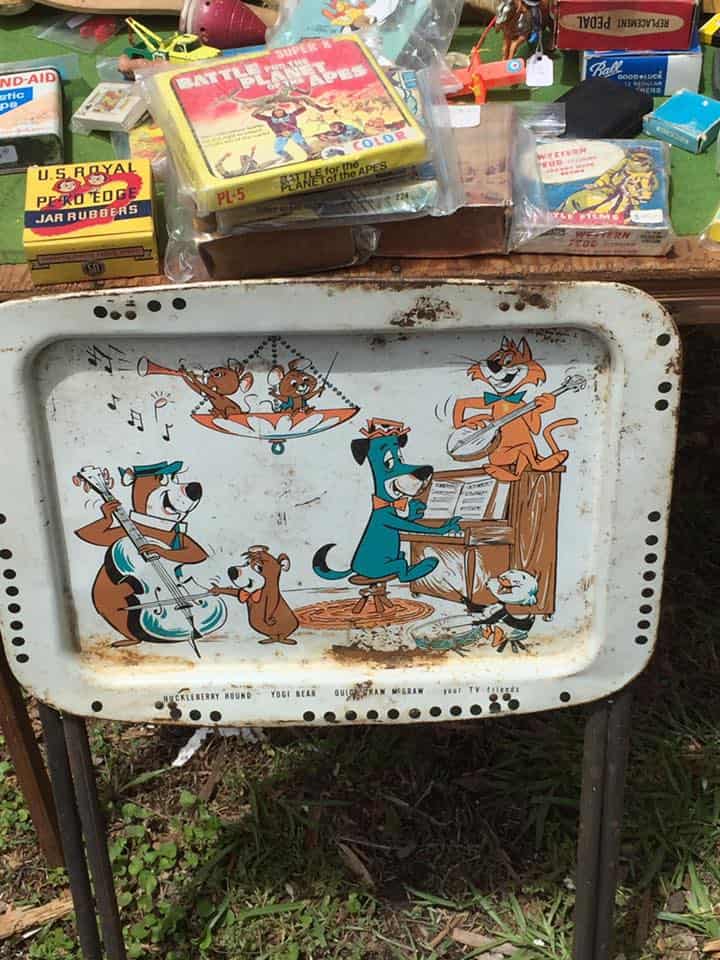 Huckleberry Hound antique tray
