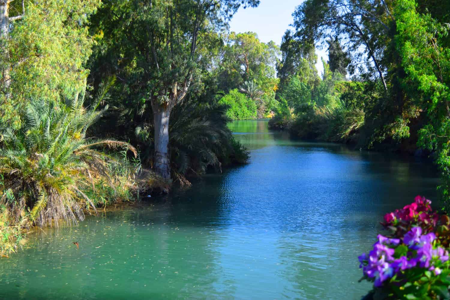 Beautiful river Jordan in Israel