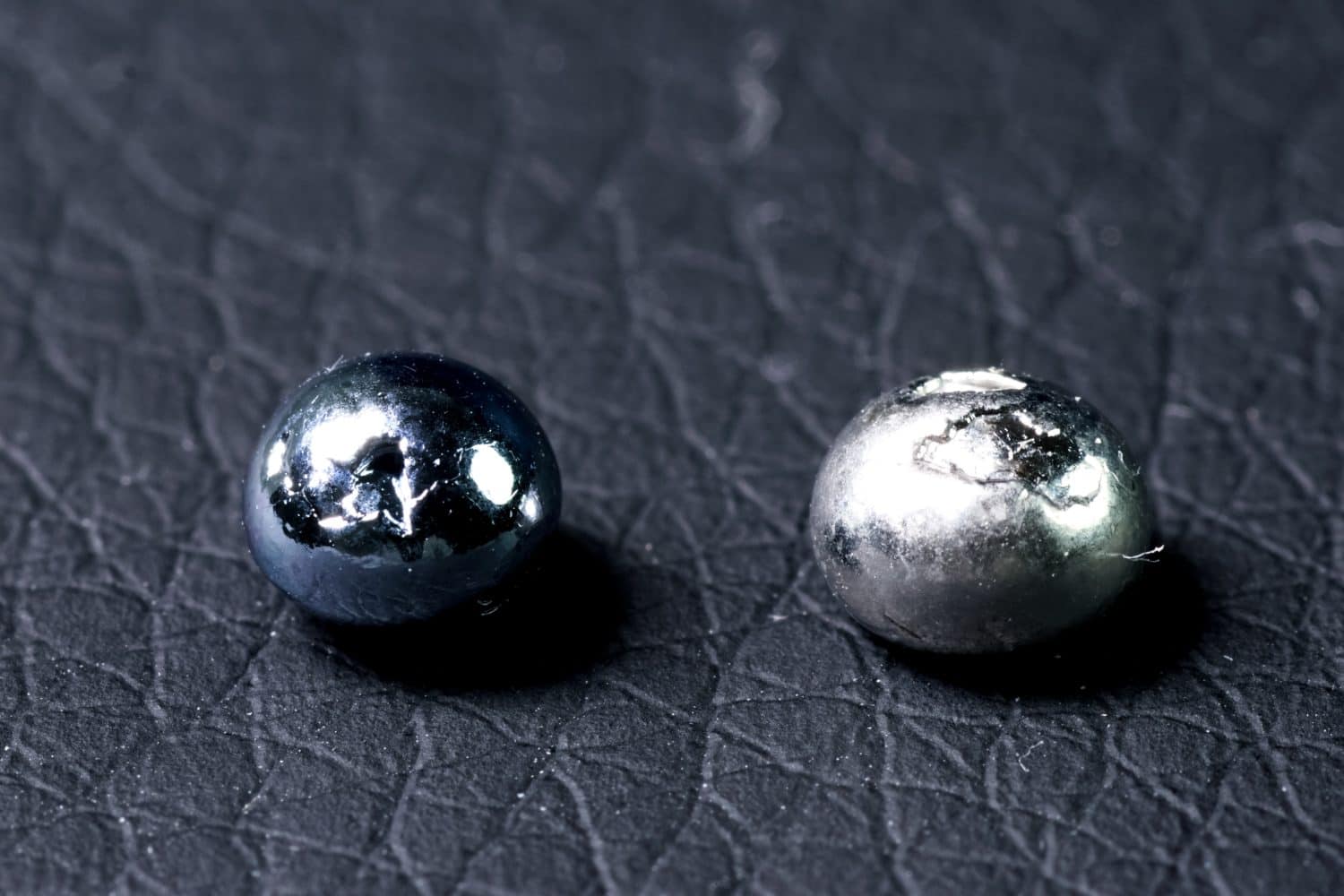 Osmium, metal pieces for sample. The heaviest metal is osmium.