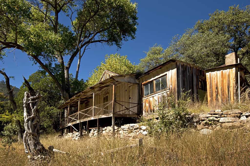 The historic James House, built by John James in 1911 along Ramsey Creek, located in The Nature Conservancy's Ramsey Canyon Preserve in the Huachuca Mountains of southeastern Arizona.