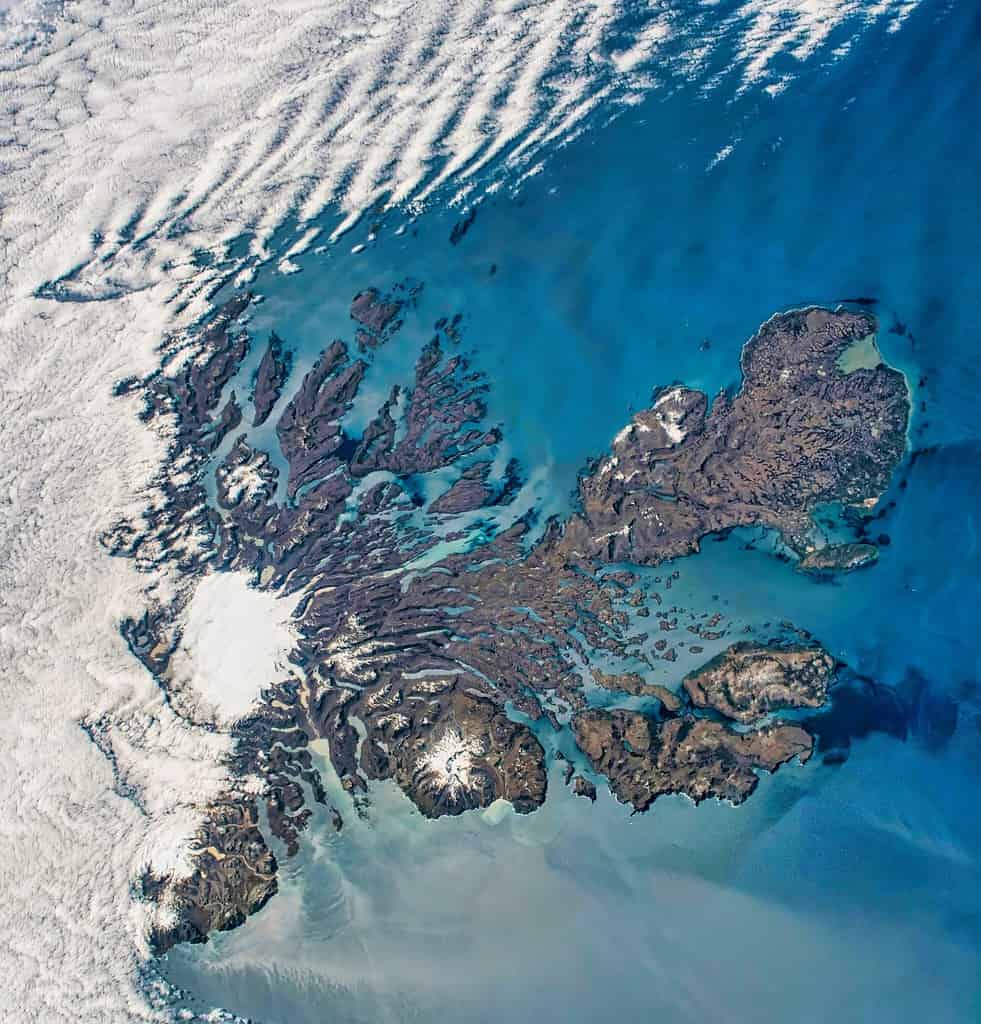 Waving at the Kerguelen Islands. They are geographically isolated but scientifically and visually compelling. Elements of this image furnished by NASA.