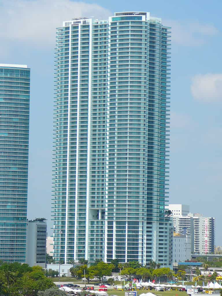 900 Biscayne Bay is one of the top 10 tallest buildings in Miami.
