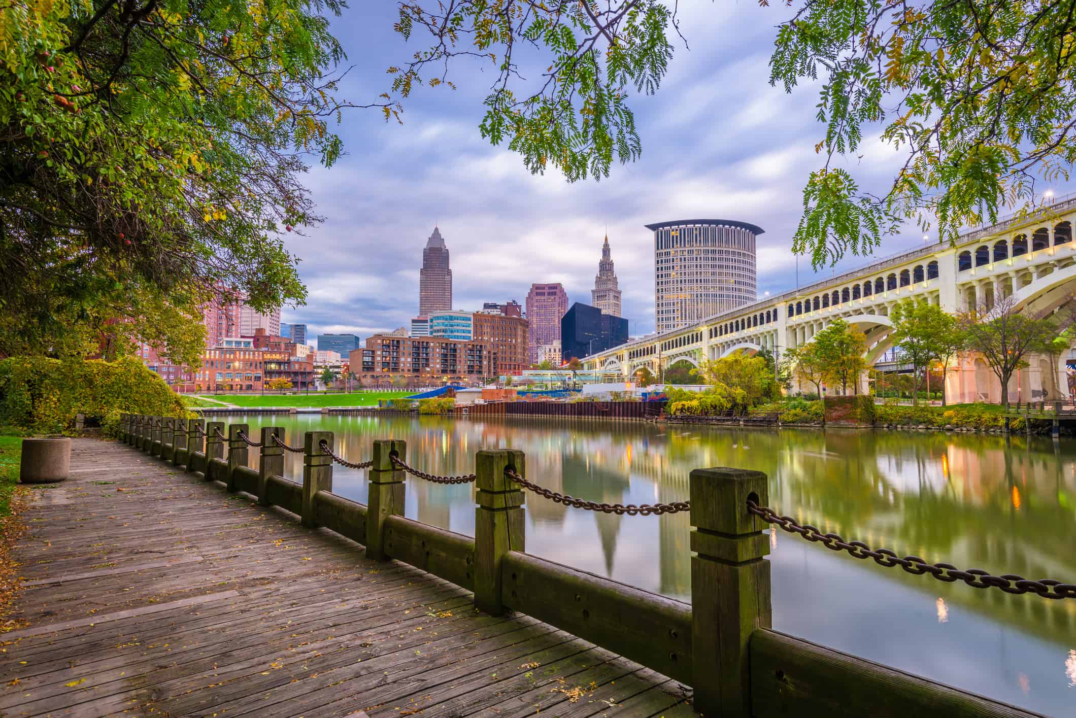 Cleveland, Ohio, USA Downtown Skyline