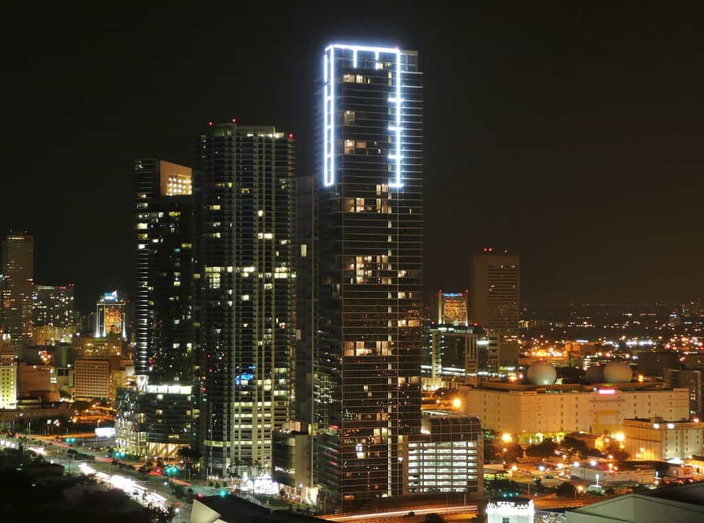 The Marquis in Miami is one of the top 10 tallest buildings in Miami.