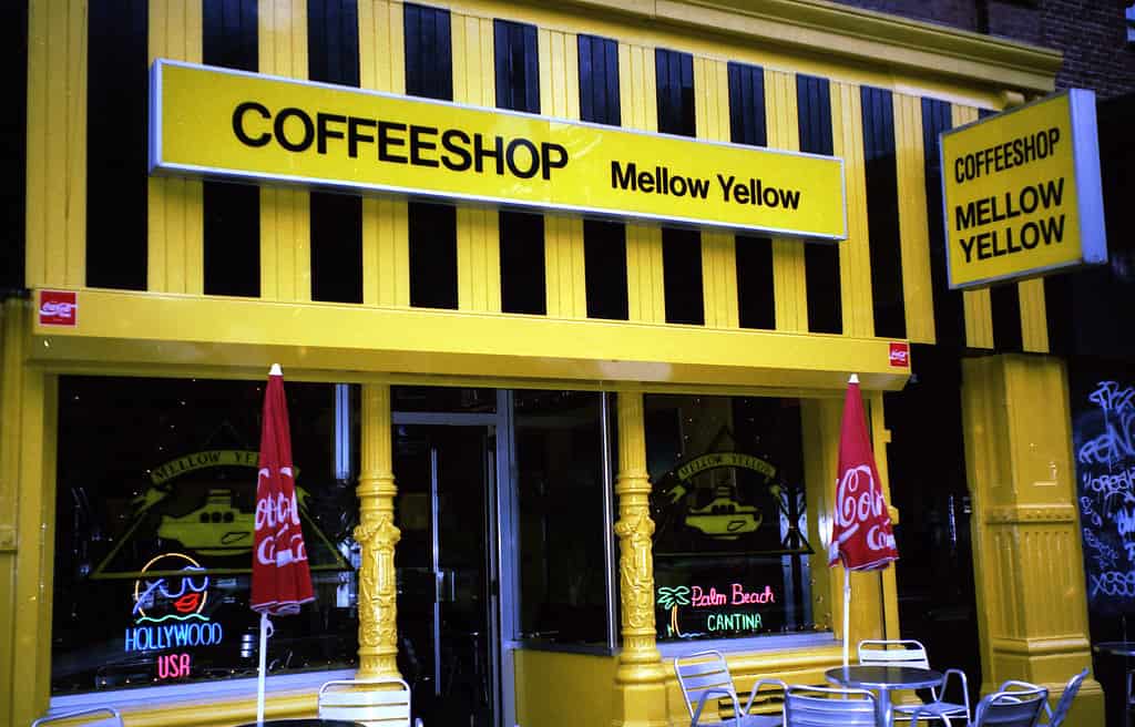 The Mellow Yellow Coffeeshop in Amsterdam