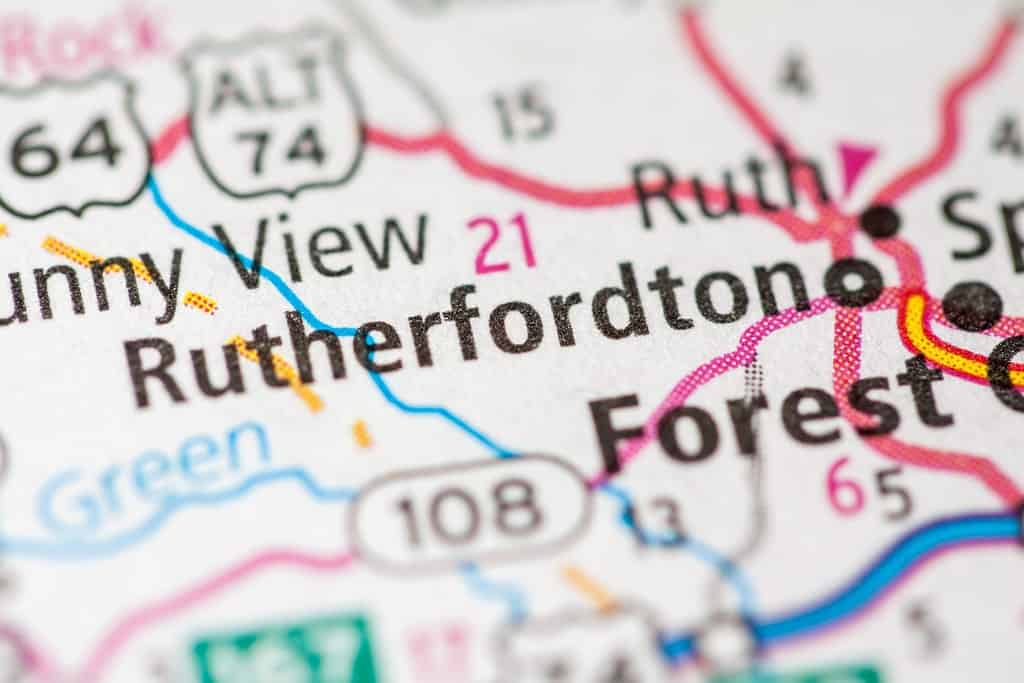 Rutherfordton. North Carolina. USA