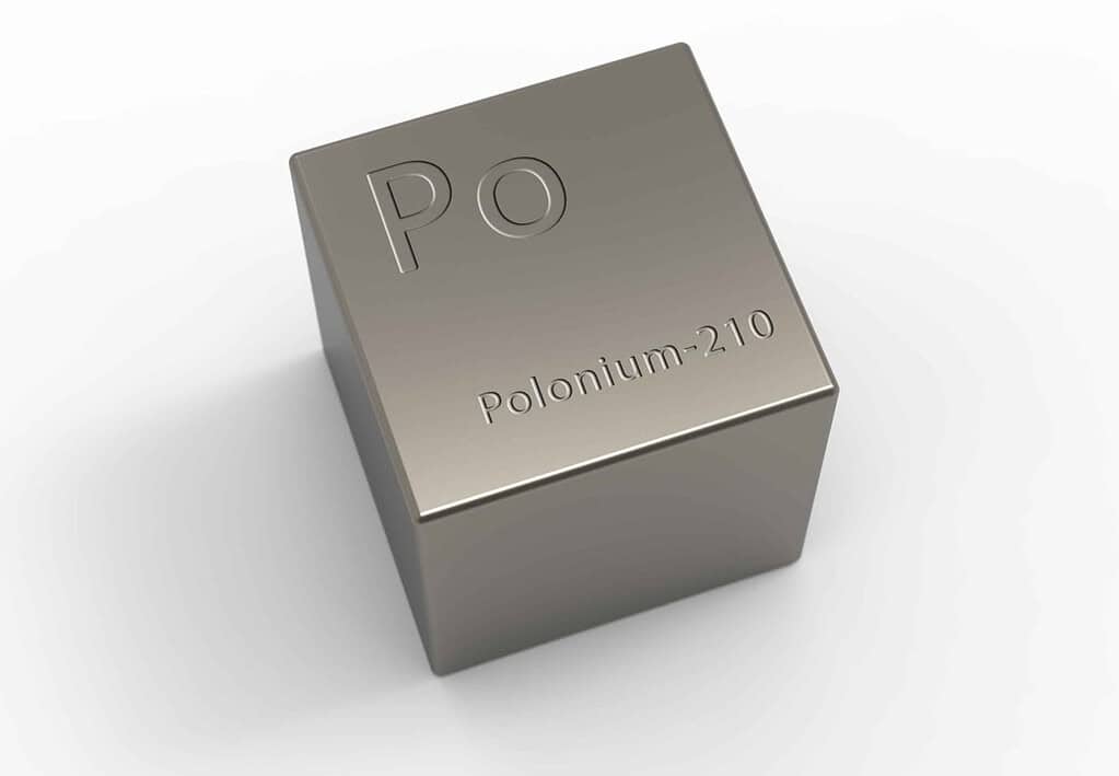Polonium-210: Used in static eliminators, and as a heat source in satellites and space probes.