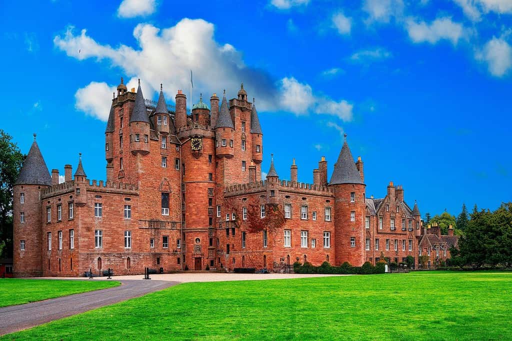 Glamis Castle is situated beside the village of Glamis in Angus, Scotland.