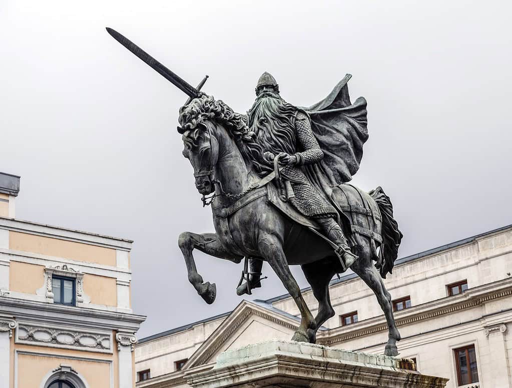 Equestrian statue of El Cid, Burgos, Spain