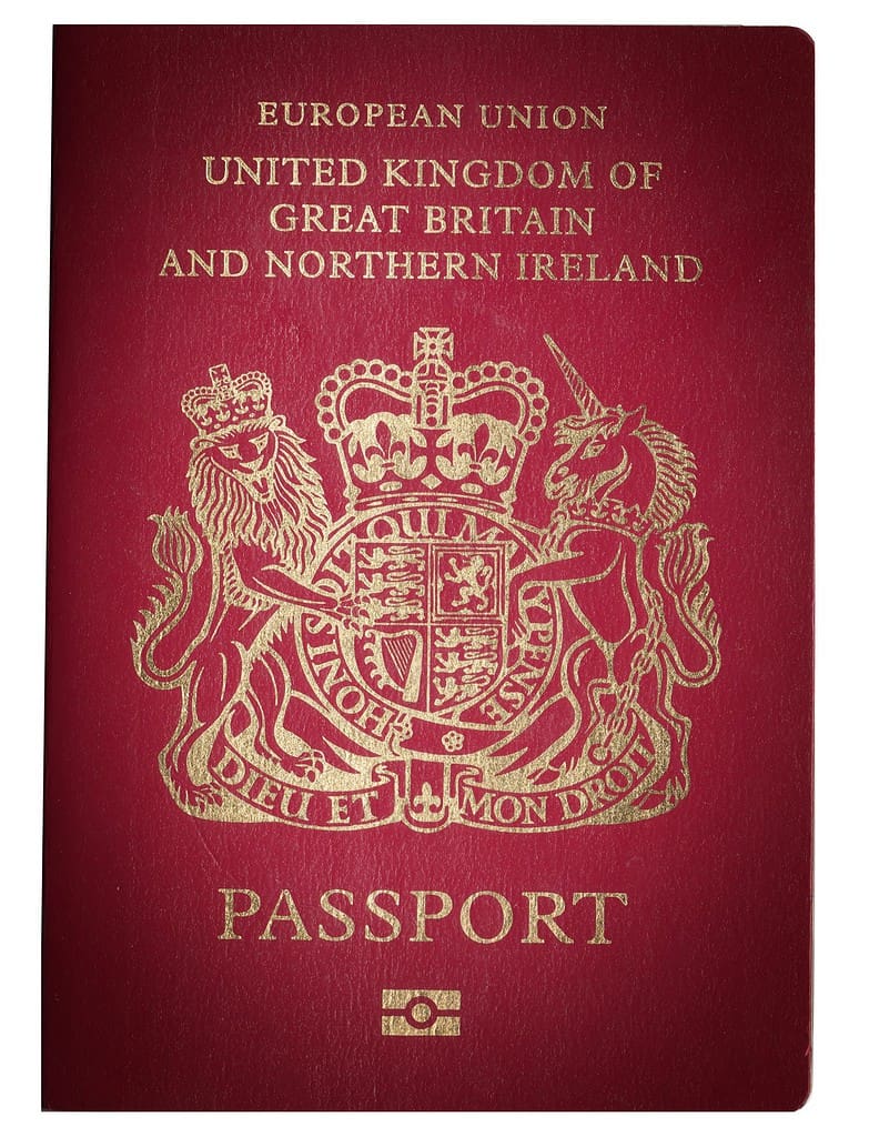 united kingdom, great britain and northern island passport