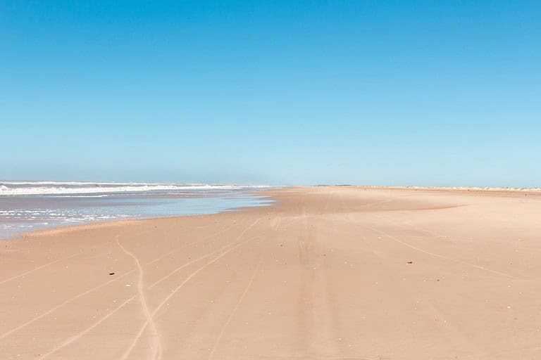Praia do Cassino, the longest sea beach in the world. Rio Grande do Sul, Brazil