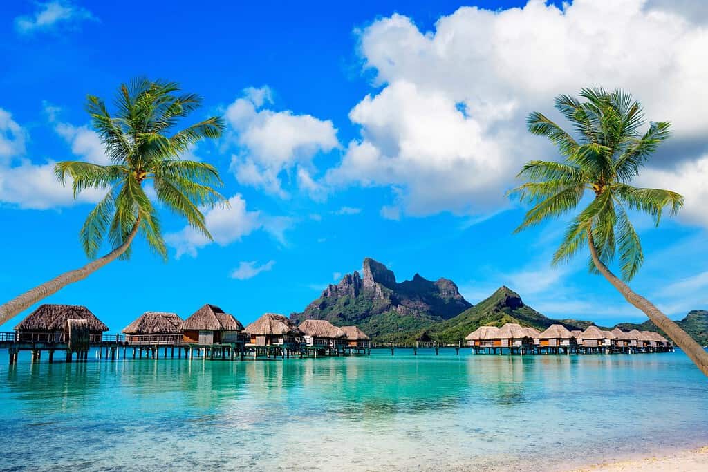 Bora Bora is an atoll belonging to the group of Society Islands in French Polynesia. Bora Bora is considered one of the most exclusive and luxurious holiday resorts.