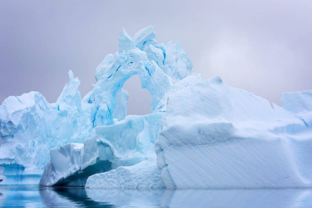 Ice Formation in Antarctica. Just beyond the Gerlache Straits is where this Ice Garden exists