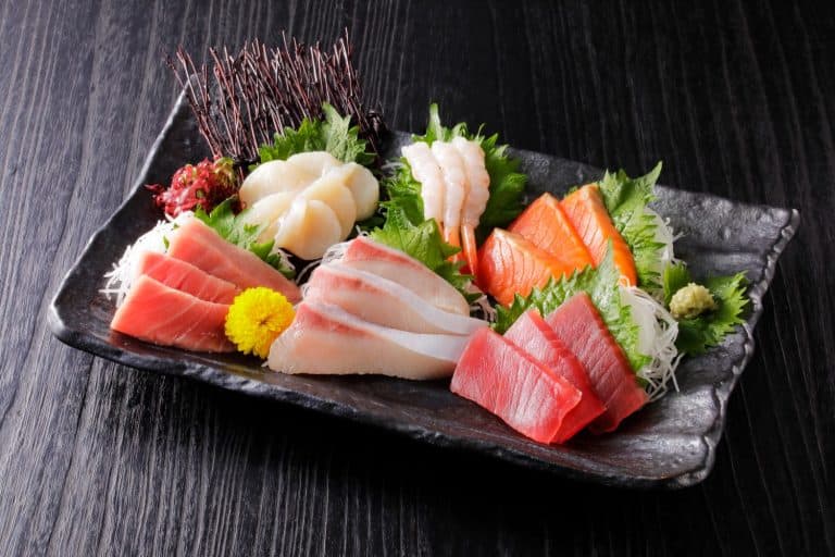 Japanese plate of Assorted Sashimi