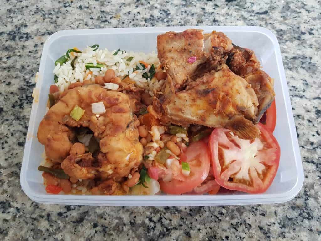 Fried arapaima fish. The arapaima, pirarucu, or paiche (Arapaima gigas) is a South American tropical freshwater fish. It is a living fossil and one of the largest freshwater fishes in the world.