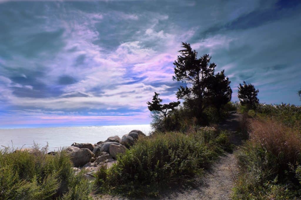 Beach Ocean. Hammonasset Beach State Park. landscap