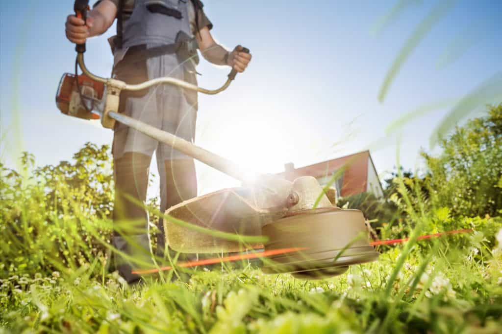 Gardening with a brushcutter