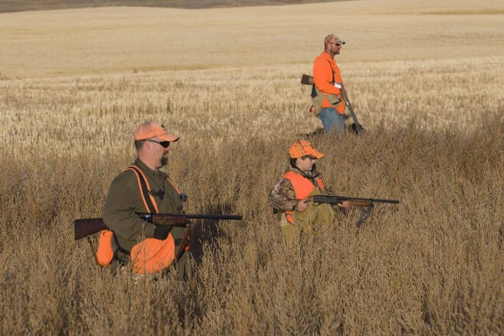 A group of pheasant hunters