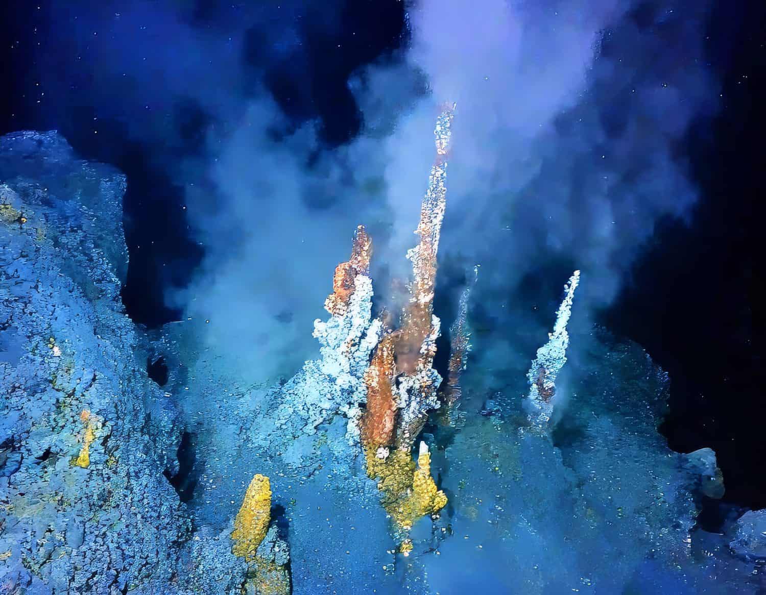 Deep Sea Hydrothermal Vents emitting mineral-rich 2025, dark plumes in the Mid-Atlantic the extreme conditions of these environments and their relevance to deep-sea mining studies