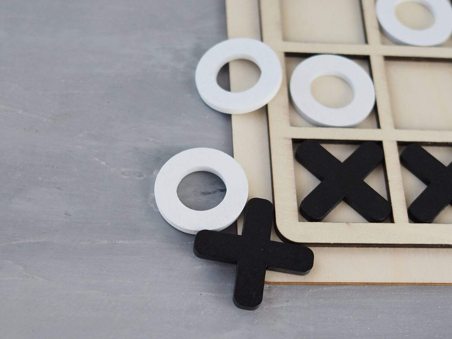 a wood toys in a selective focus 