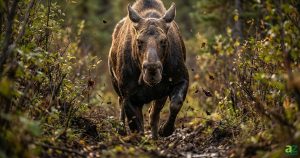 A Young Bear Thought It Found Easy Prey Until This 800-Pound Protector Intervened photo