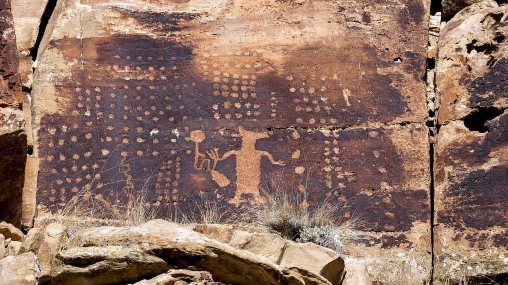 petroglyph in Nine Mile Canyon, Utah