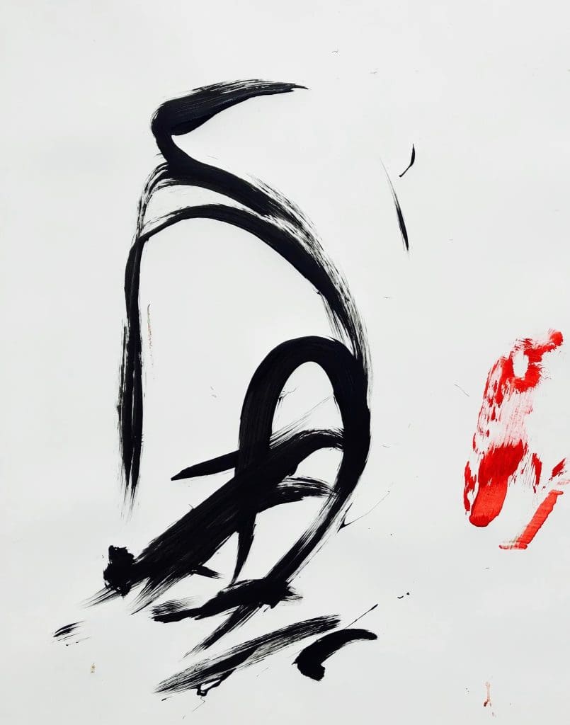 "The Penguin" is a painting by Pigcasso, a South African painting pig.