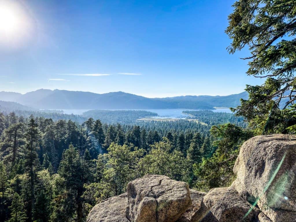 Over looking the lake in Big Bear, CA