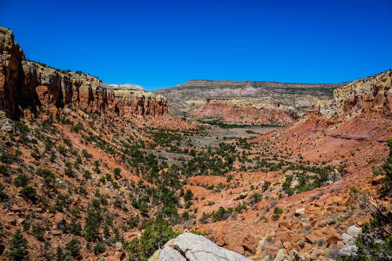 Amazing panorama from Kitchen Mesa Trail, Ghost Ranch, New Mexico, United States