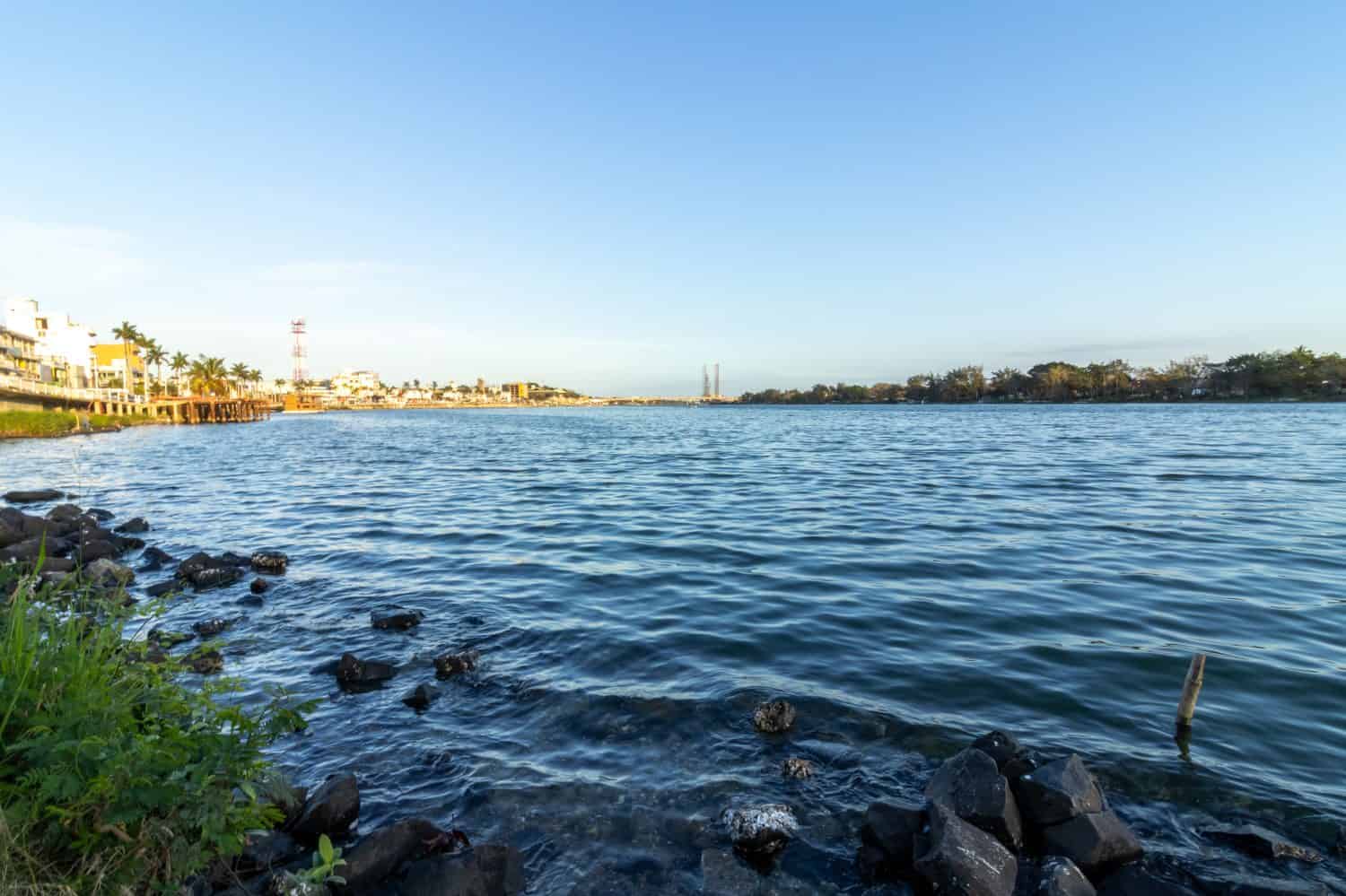 A closeup shot of the Tuxpan river in Mexico