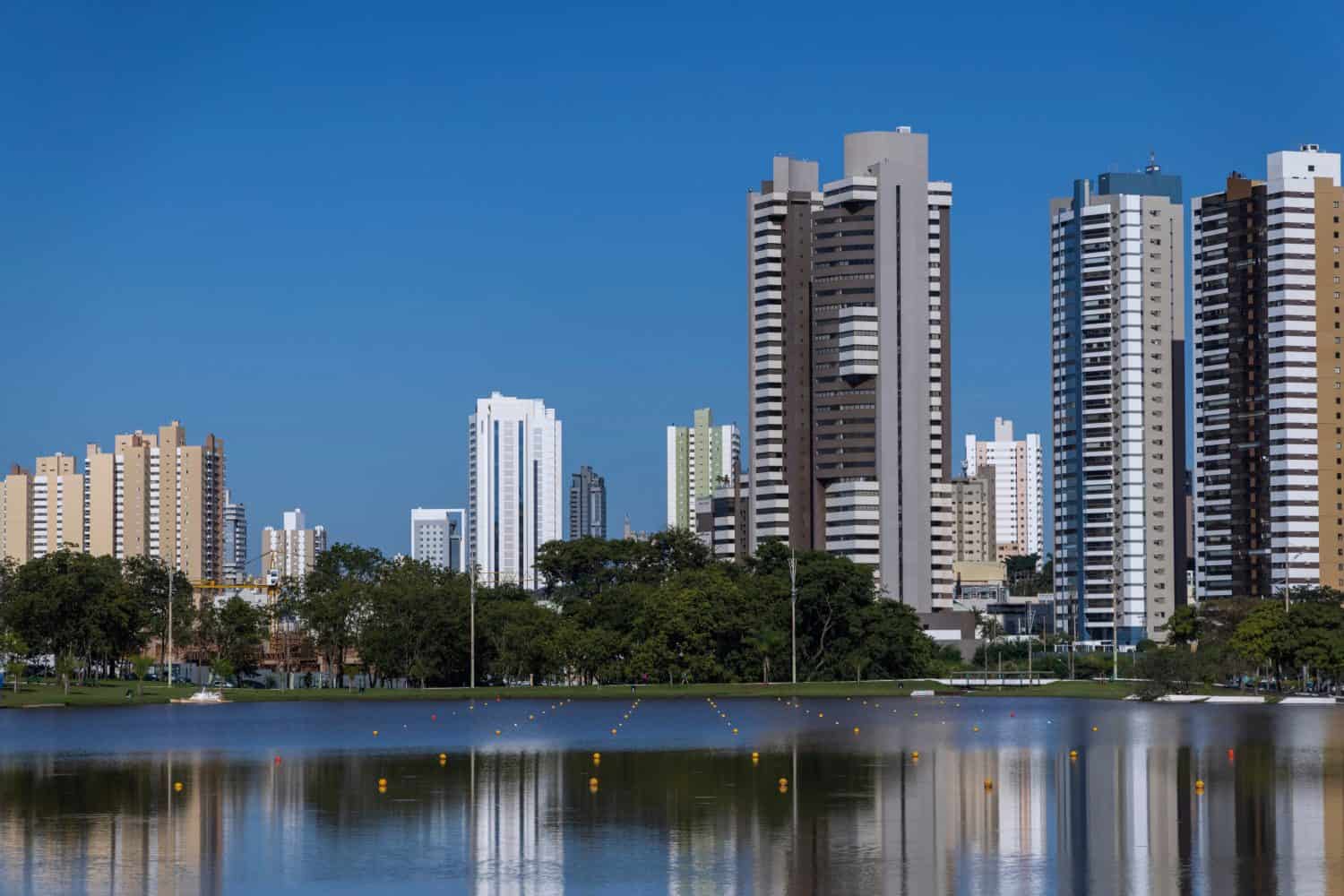 Canoeing streak in the Indigenous Nations Park, Campo Grande, MS, Brazil