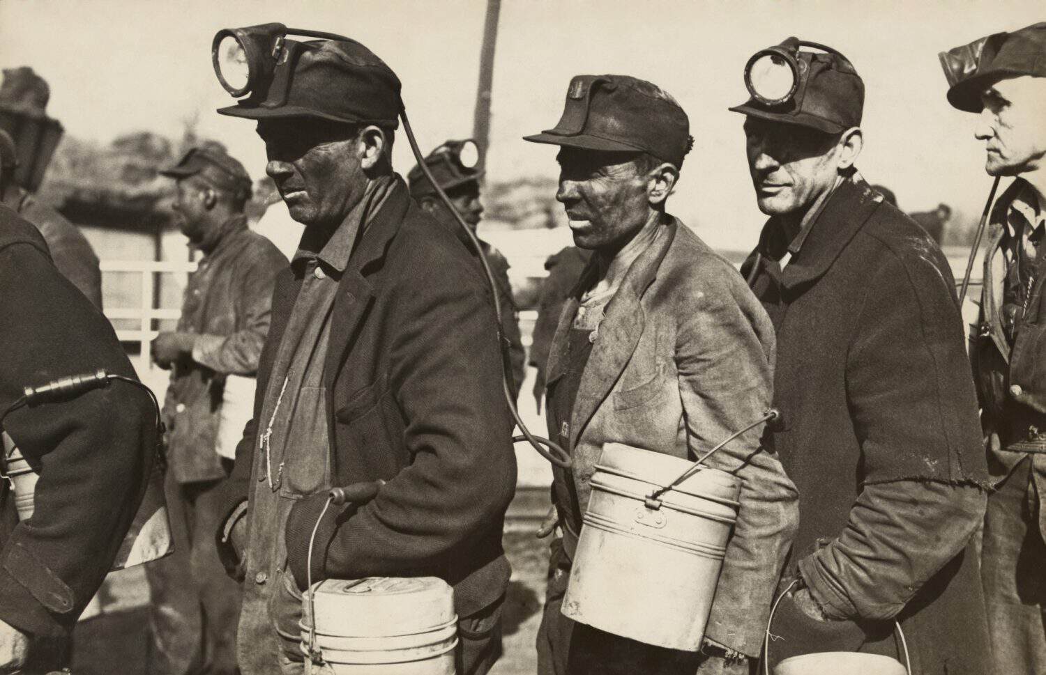 Birmingham Alabama coal miners were unionized by the CIO in 1934 after strikes and resistance from both the industry and state government. 1937 photo by Arthur Rothstein.