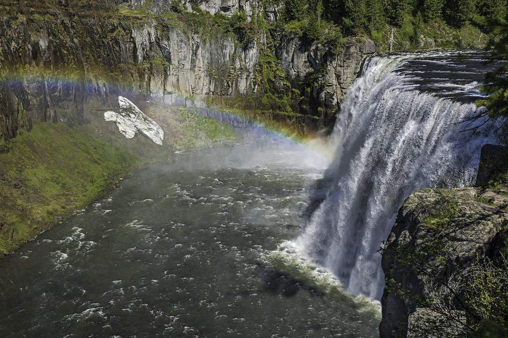 Upper Mesa Falls on the Henry's Fork of the Snake River in the Caribou-Targhee National Forest