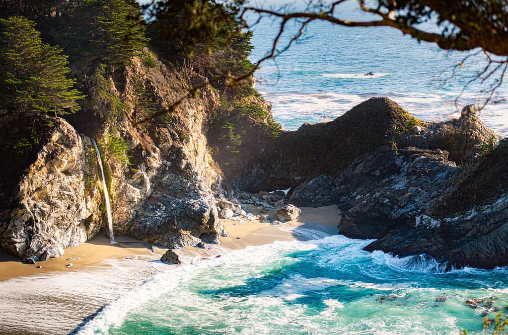 McWay Falls at big sur coast california, usa