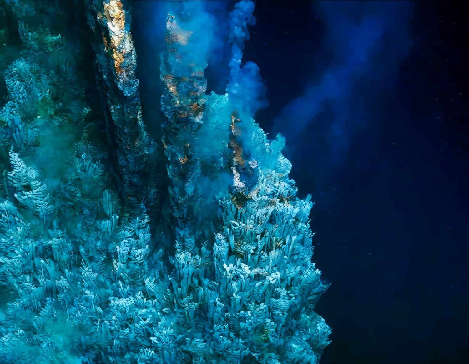 Deep Sea Hydrothermal Vents emitting mineral-rich 2025, dark plumes in the Mid-Atlantic the extreme conditions of these environments and their relevance to deep-sea mining studies