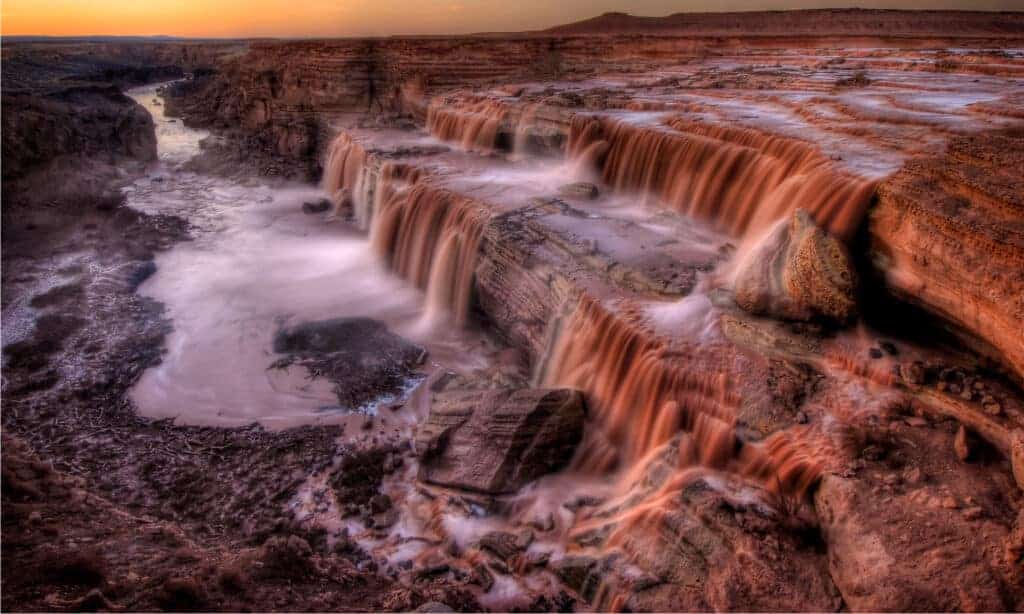 Grand (Chocolate) Falls Navajo Indian Lands near Flagstaff, Arizona