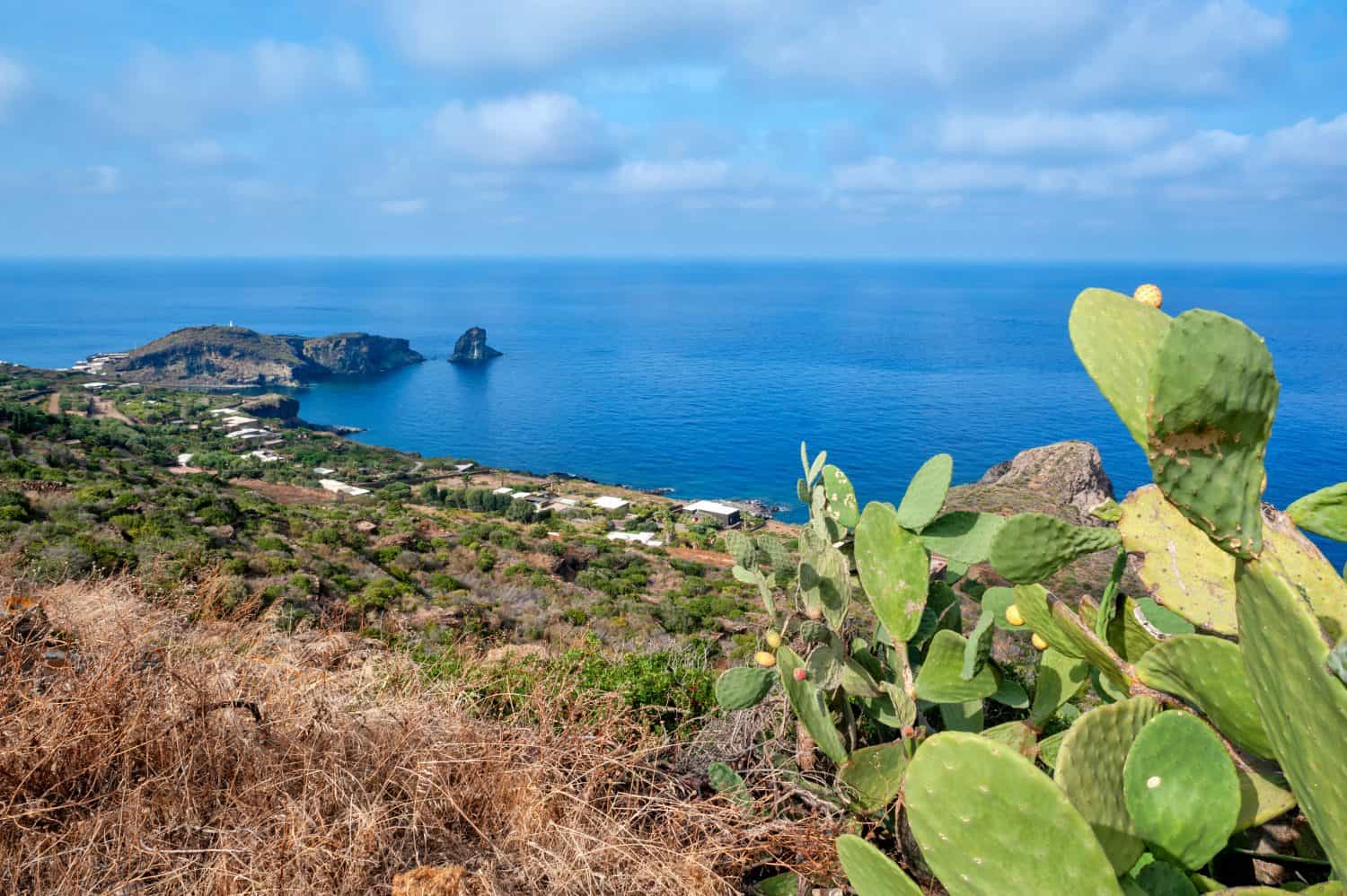 Pantelleria, Trapani district, Sicily, Italy, view of Cala Levante
