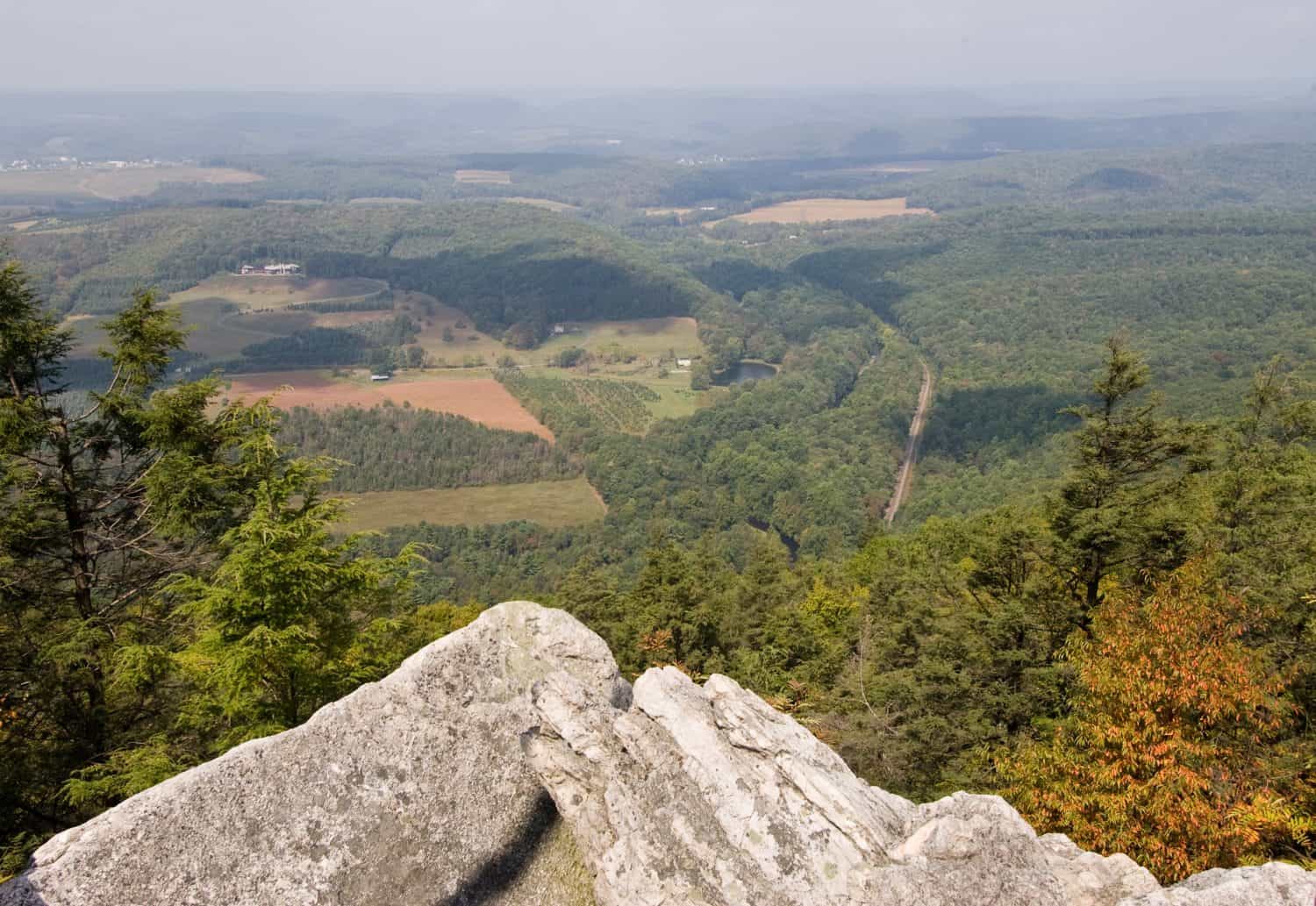 valley view from Hawk Mountain