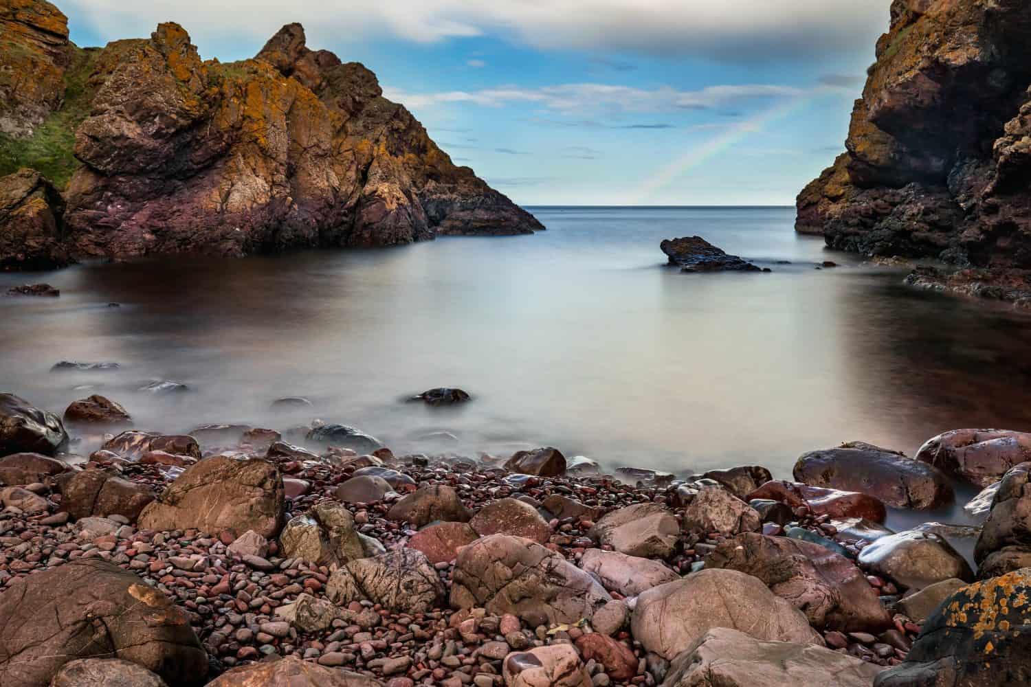 A tiny bay on St. Abb's Head on the East Berwickshire coast of the Scottish Borders.