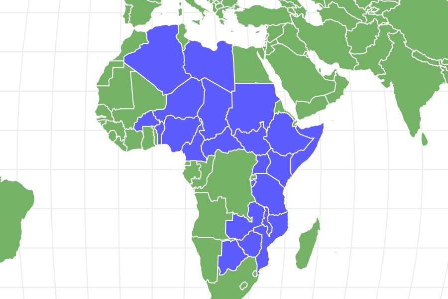 African Wild Dog Population Chart