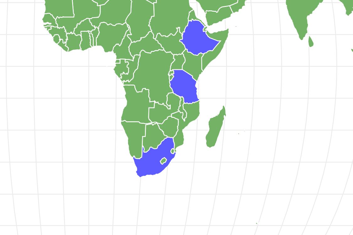 Australopithecus Locations