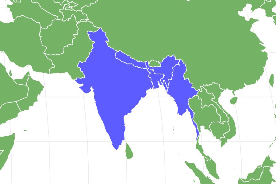 tiger subspecies map